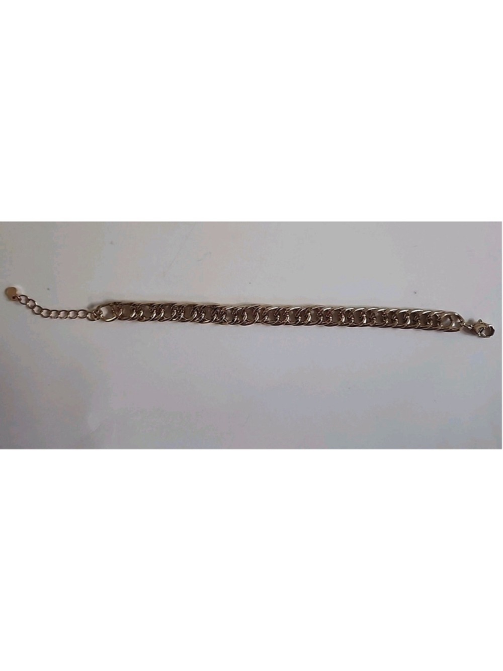 Gold Plated 7.5in Curb Link Bracelet W/ 1in Extender